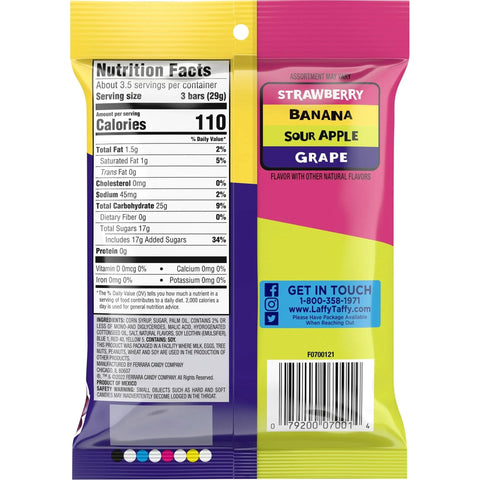Laffy Taffy vegyes gyümölcsös rágókaramella 99g