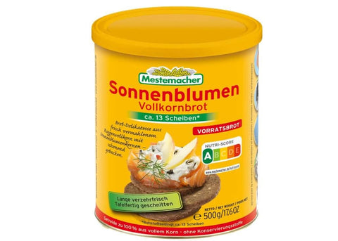 Mestemacher Napraforgós teljes kiőrlésű kenyér 12 x 500g