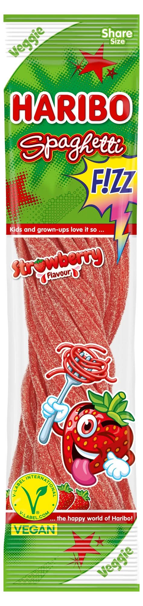 Haribo Spaghetti Eper 200 g-os tasak
