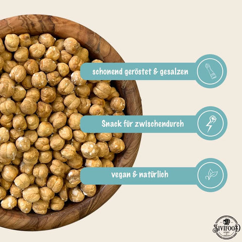 SIVIFOOD Csicseriborsó, pirított és sózott 500g