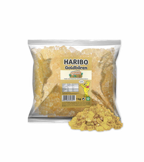 Haribo Goldbären Ananász, fajtatiszta gumicukor, 1 kg