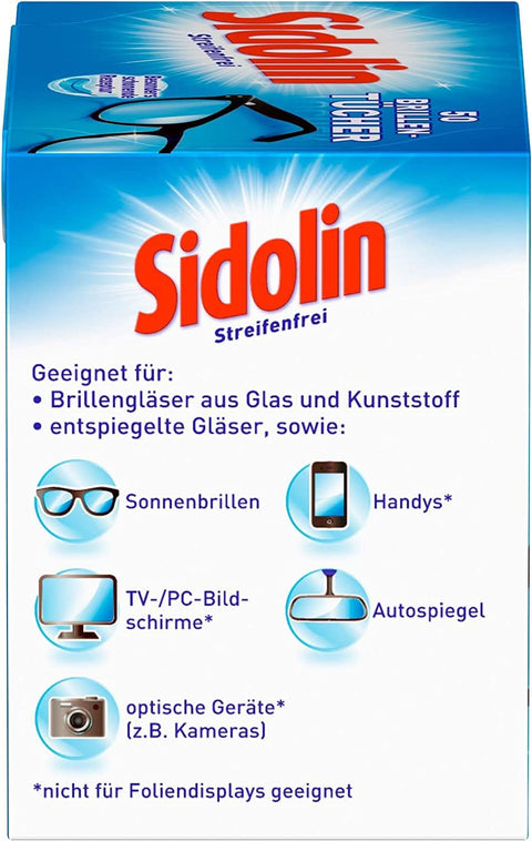 Sidolin szemüvegtisztító kendő (50 db)
