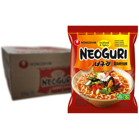 Nong Shim Neoguri instant tészta tenger gyümölcseivel és fűszeres ramennel 20 x 120g