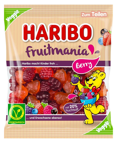 Haribo Fruitmania Bogyós gyümölcsök tasak 160 g