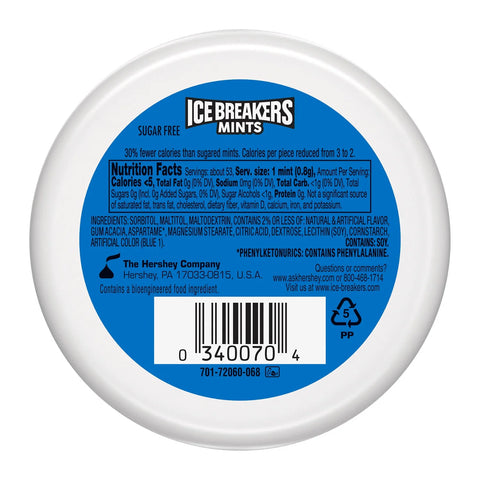 Ice Breakers Mints Coolmint cukormentes 42g
