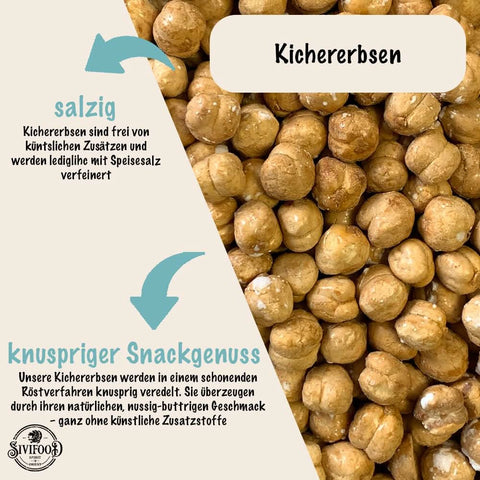 SIVIFOOD Csicseriborsó, pirított és sózott 500g