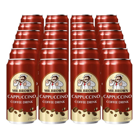 Mr. Brown Cappuccino kávéital, betétdíjjal, 24-es csomag (24 x 250 ml)