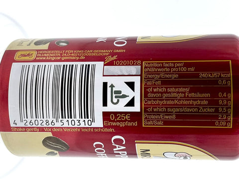 Mr. Brown Cappuccino kávéital, betétdíjjal, 24-es csomag (24 x 250 ml)