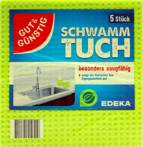Gut & Günstig Szivacsos törlőkendő 5 darab, 15-ös csomag