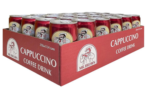 Mr. Brown Cappuccino kávéital, betétdíjjal, 24-es csomag (24 x 250 ml)