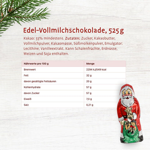 Riegelein tömör Mikulás figura fémdobozban, 70 darab