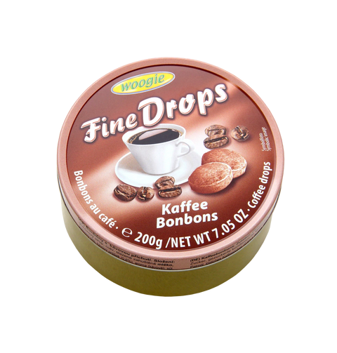 Woogie Fine Drops kávéízű cukorka 200g