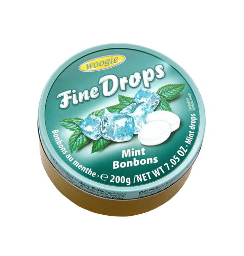 Woogie Fine Drops borsmenta ízzel 200g