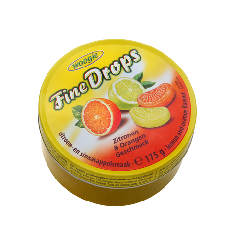 Woogie Fine Drops citrom és narancs ízzel 175g