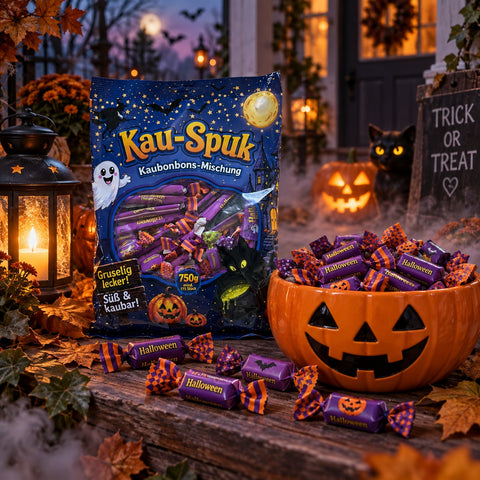 Kau-Spuk Kaubonbon-Mischung 750g – Süße & Fruchtige Kaubonbons – Halloween Süßigkeiten