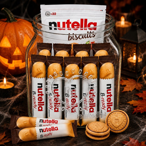Nutella ajándéküveg B-ready-vel és keksszel – 31 snack az üvegben – 502g