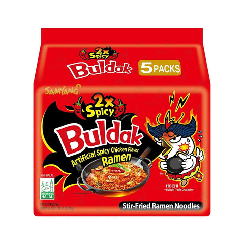Samyang Instant Sült Tészta Szuper Csípős Csirke – Ramen, Duplán Csípős (5 db-os kiszerelés)