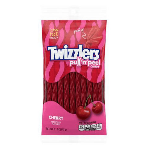 Twizzlers Pull'n'Peel cseresznye ízű rágóscukorka 172g
