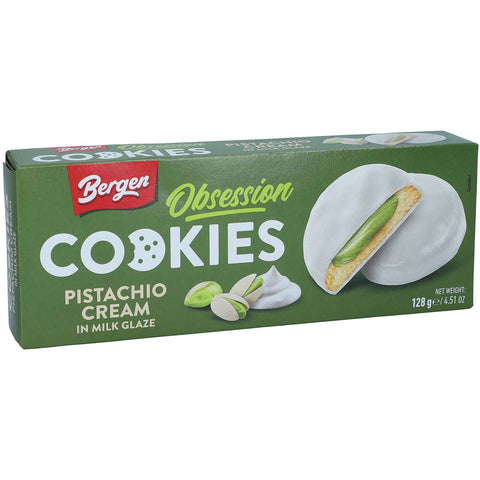 Bergen Obsession Keksz Pisztácia Krémmel 128g
