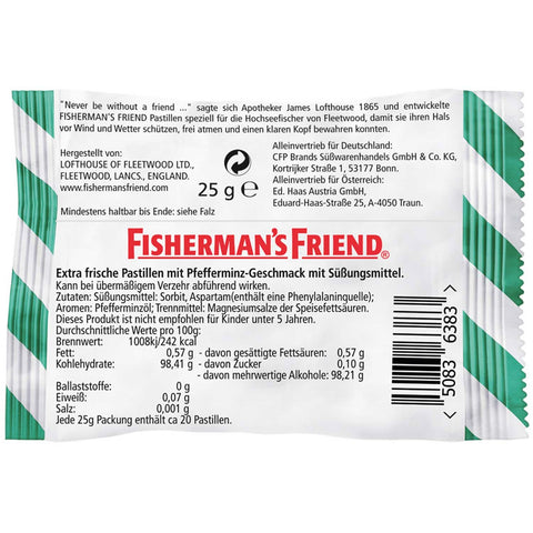 Fisherman's Friend cukormentes mentol 24 x 25g