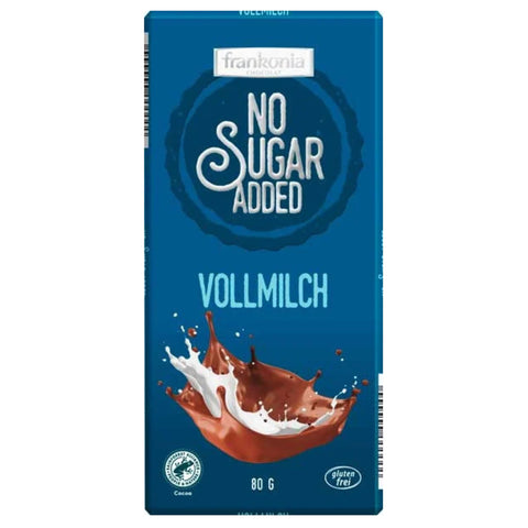 Frankonia No Sugar Added tejcsokoládé 80g