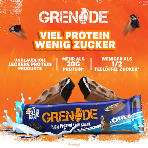 Grenade fehérjeszelet Oreo 60g