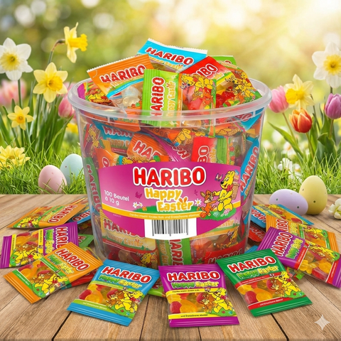 Haribo Happy Easter húsvéti gyümölcszselé 100 tasak 1kg