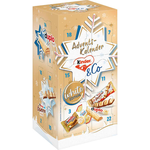 kinder & Co. Fehér adventi naptár 263g