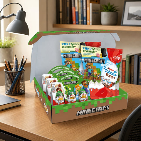 Gyermek Minecraft Box – 9 Kinder Joy tojással, 2 x Kinder Schoko-Bons 200 g