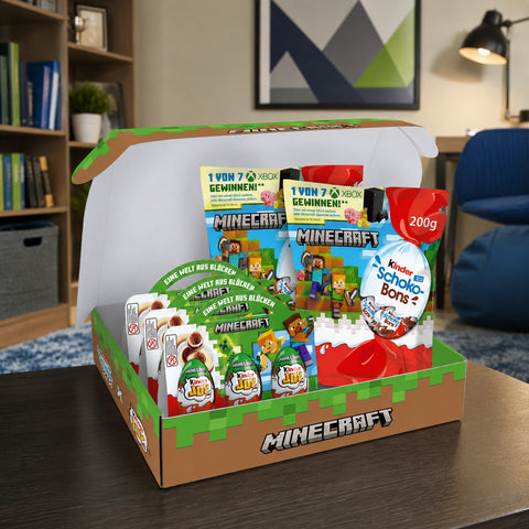 Gyermek Minecraft Box – 9 Kinder Joy tojással, 2 x Kinder Schoko-Bons 200 g