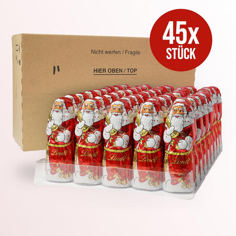 Lindt Mikulás alpesi tejcsokoládéból – 45 darabos nagy kiszerelés (45 × 40g)