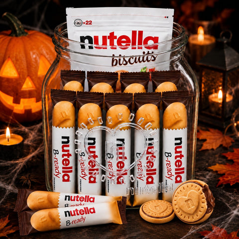 Nutella ajándéküveg B-ready-vel és keksszel – 31 snack az üvegben – 502g