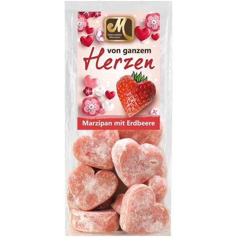 Odenwälder Marcipán Szívek Eper-Joghurt 100g