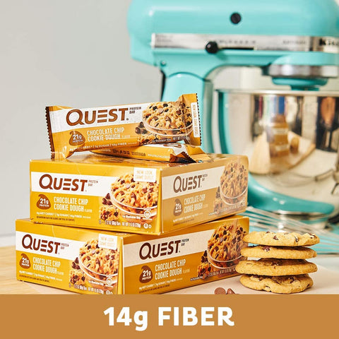 Quest Nutrition Chocolate Chip Cookie Dough fehérjeszelet 60g