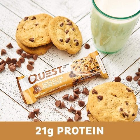 Quest Nutrition Chocolate Chip Cookie Dough fehérjeszelet 60g