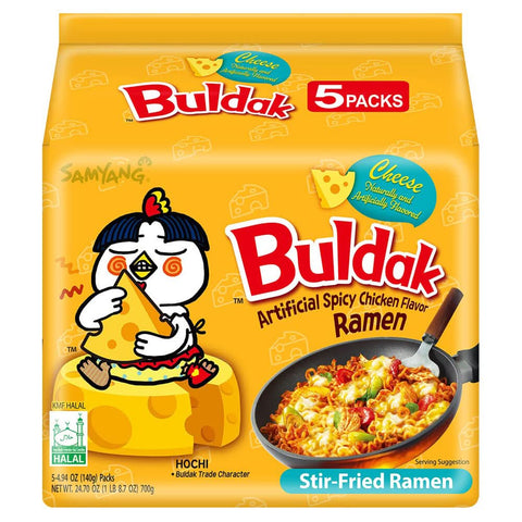 Samyang Buldak Cheese Hot Chicken Yellow 5x-es kiszerelés