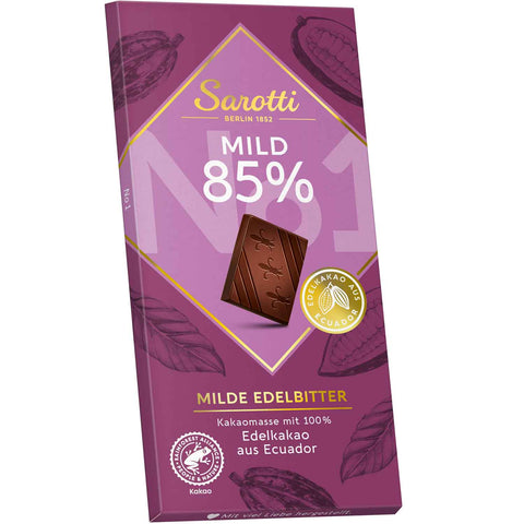 Sarotti Mild 85% Enyhe étcsokoládé 100g