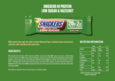 Snickers Low Sugar High Protein Bar Mogyoró 57g
