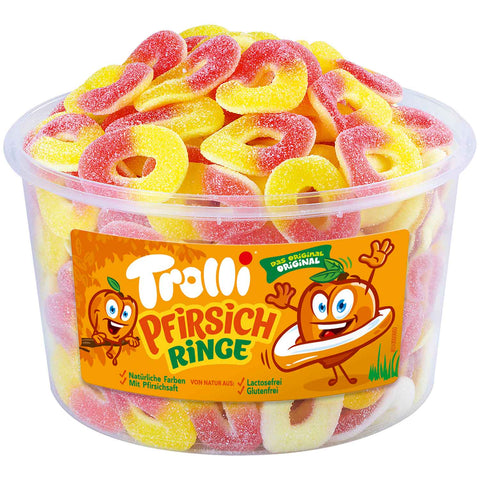 Trolli őszibarackkarika 150 db-os