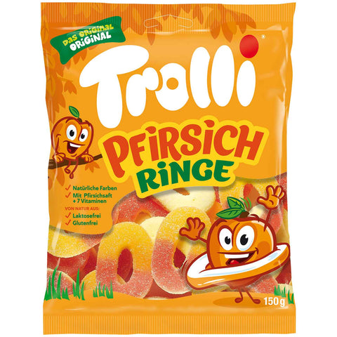 Trolli Őszibarack karikák 150g