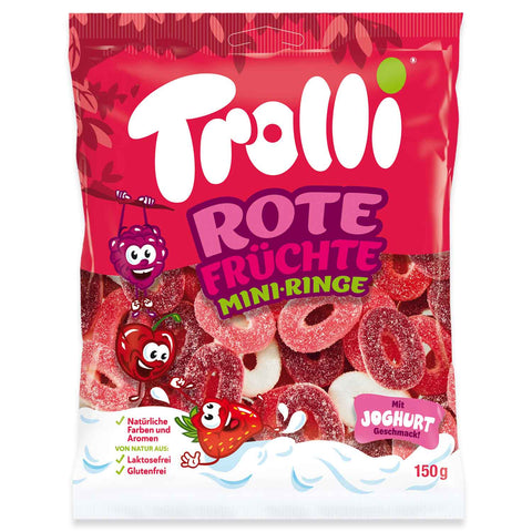 Trolli Piros Gyümölcs Mini-Karikák 150g