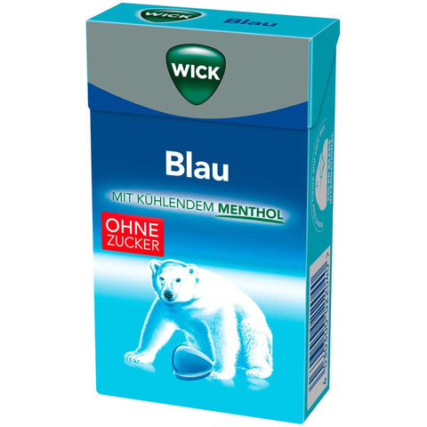 Wick Kék torokcukorka cukor nélkül (20x 46g doboz)